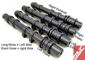 Subaru WRX STI Camshaft Kit - Right Intake - GSC Power Division - S3 282/282 Billet - `04-`07